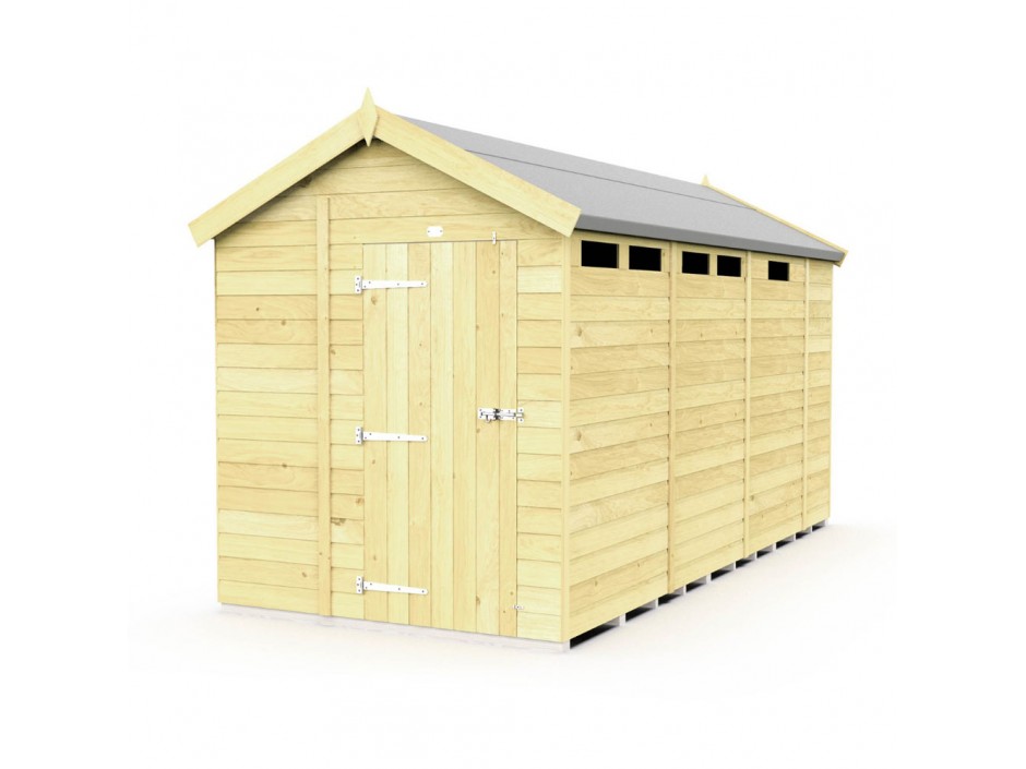 F&F 6ft x 13ft Apex Security Shed