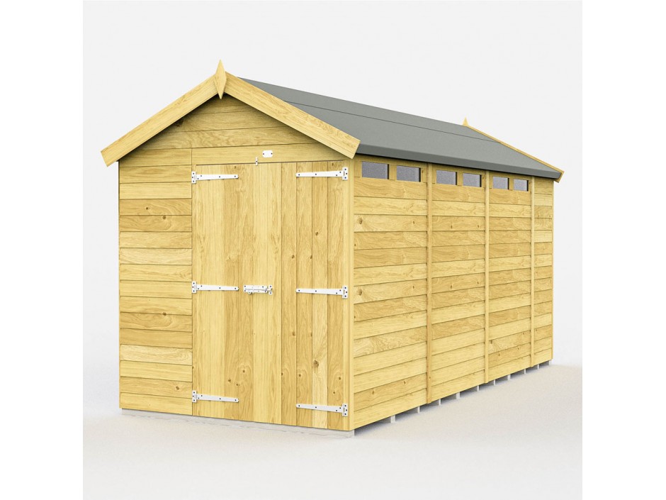 F&F 6ft x 12ft Apex Security Shed