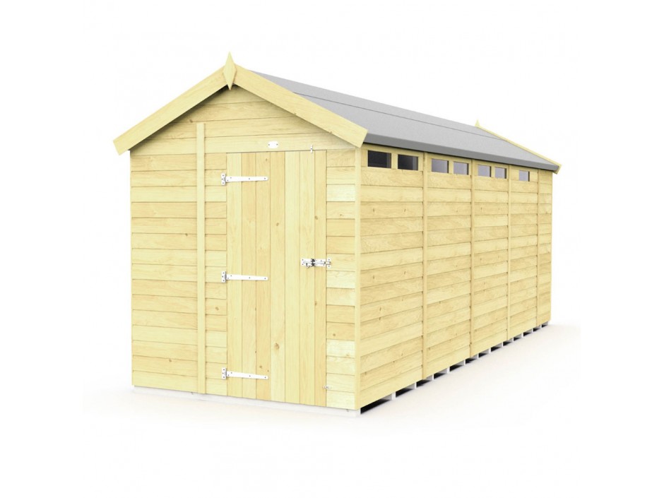 F&F 6ft x 17ft Apex Security Shed