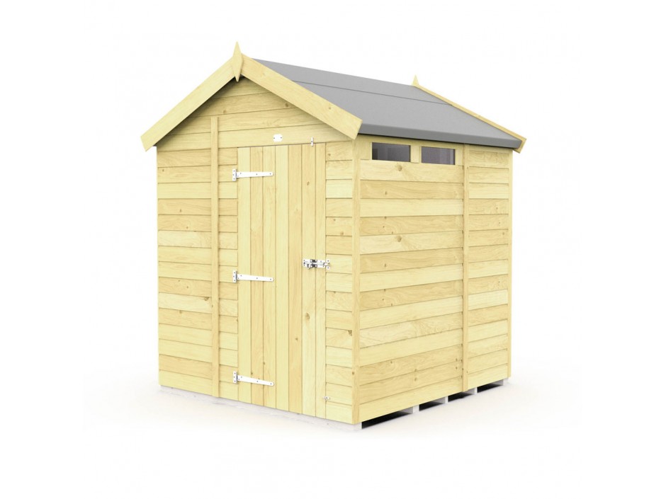F&F 6ft x 7ft Apex Security Shed