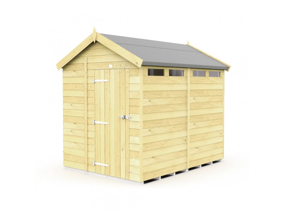 F&F 6ft x 8ft Apex Security Shed