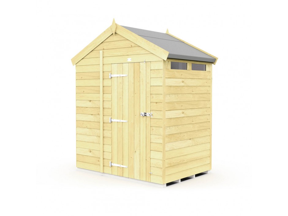 F&F 7ft x 4ft Apex Security Shed