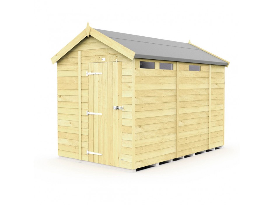F&F 7ft x 9ft Apex Security Shed