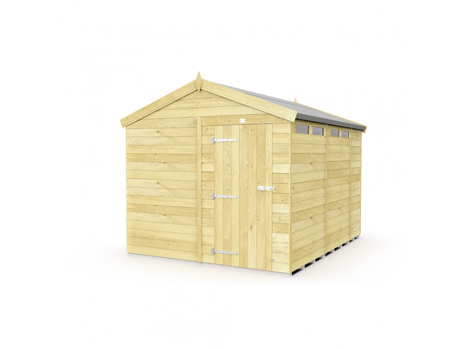 F&F 8ft x 10ft Apex Security Shed