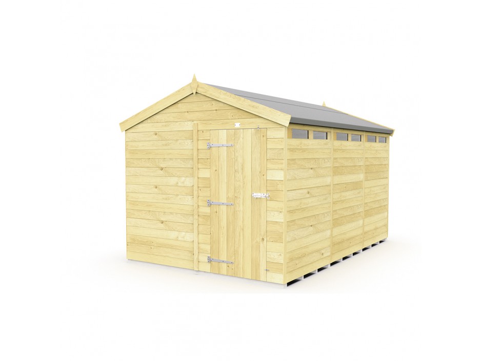 F&F 8ft x 12ft Apex Security Shed