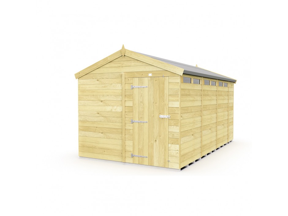 F&F 8ft x 14ft Apex Security Shed