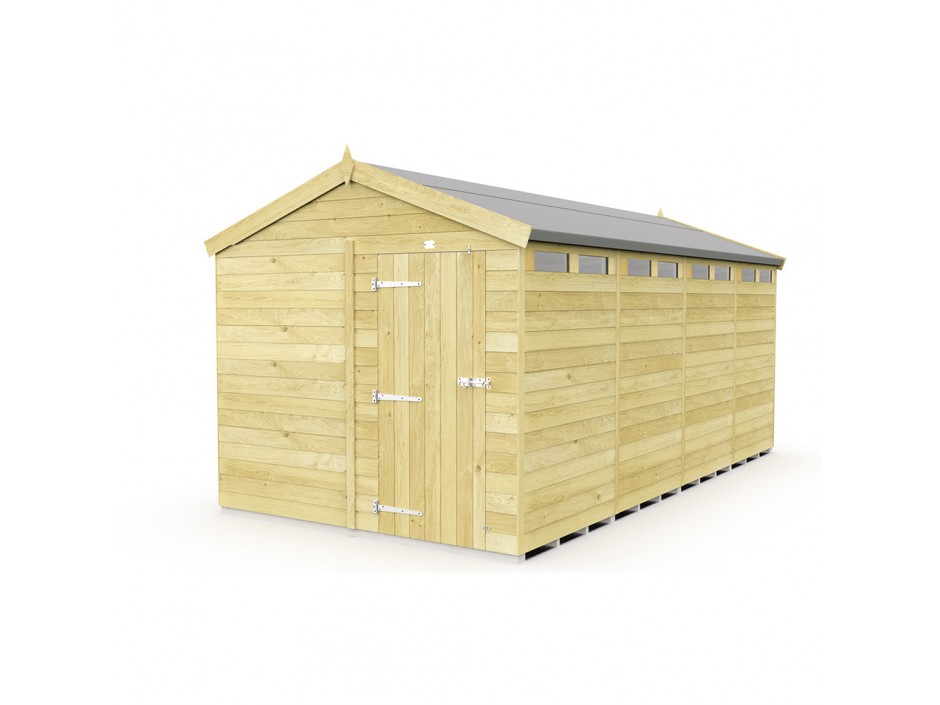 F&F 8ft x 16ft Apex Security Shed