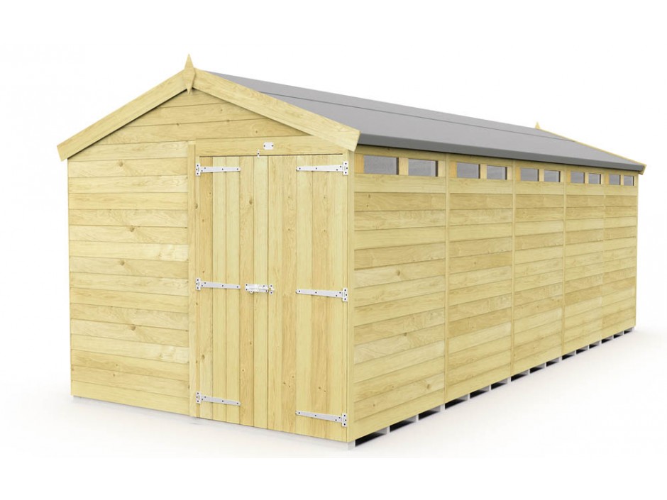 F&F 8ft x 20ft Apex Security Shed