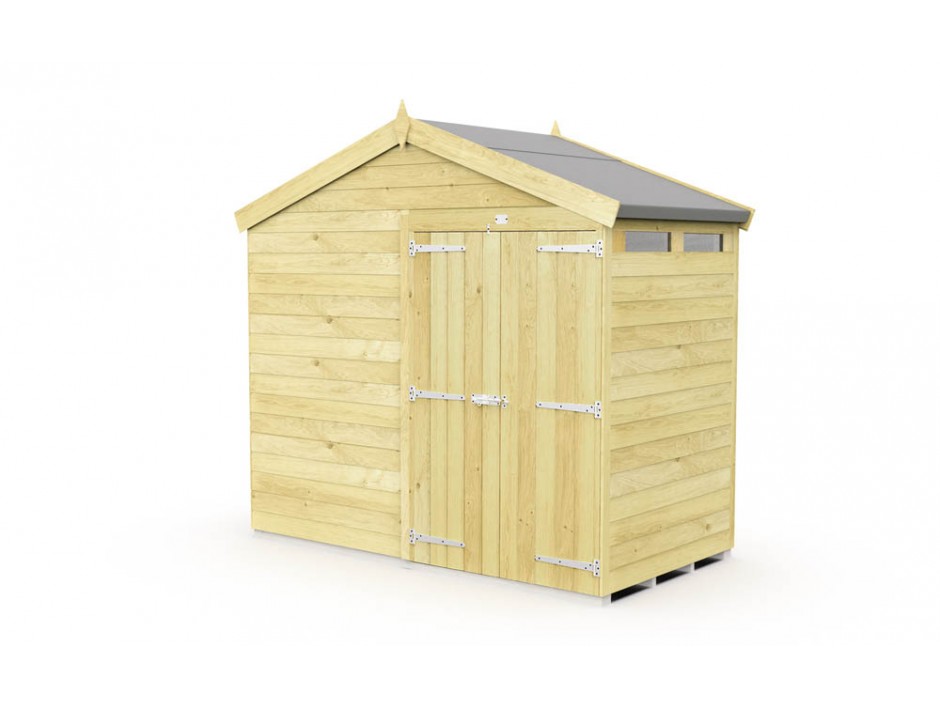 F&F 8ft x 4ft Apex Security Shed
