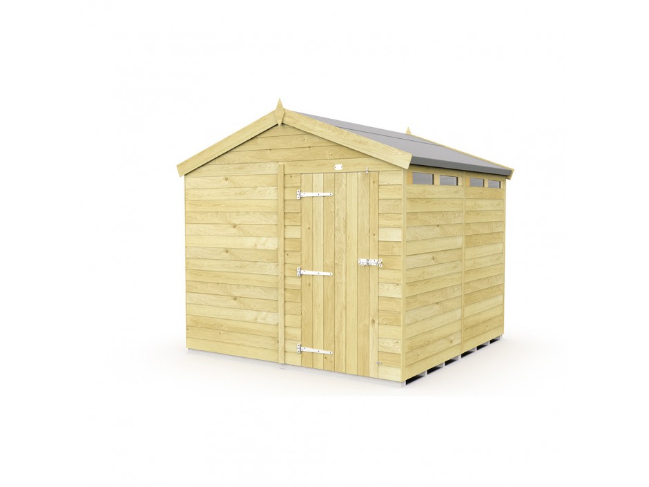 F&F 8ft x 8ft Apex Security Shed