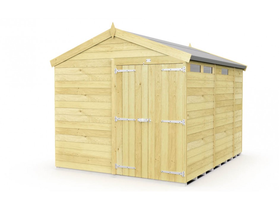 F&F 8ft x 9ft Apex Security Shed