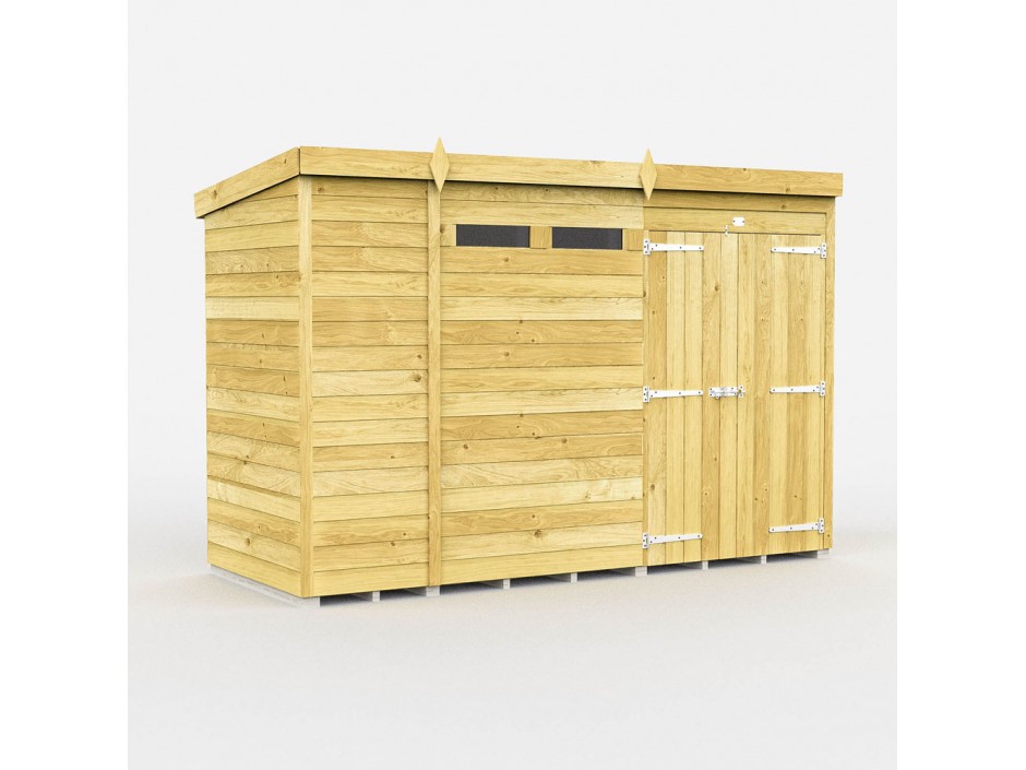 F&F 11ft x 4ft Pent Security Shed