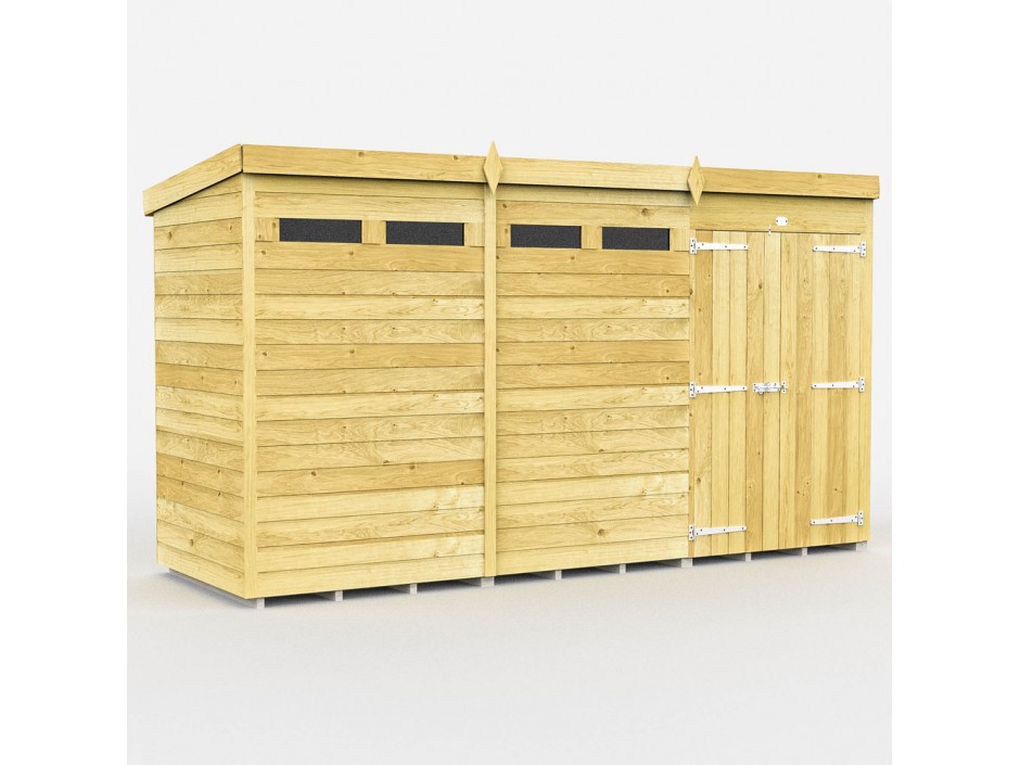 12ft x 4ft Pent Security Shed