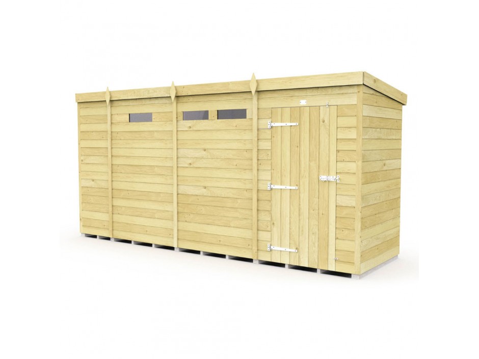 F&F 4ft x 13ft Pent Security Shed