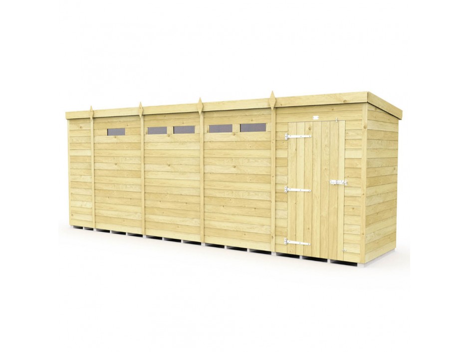F&F 17ft x 4ft Pent Security Shed
