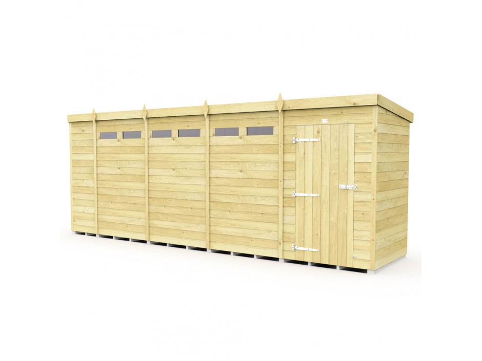 F&F 4ft x 19ft Pent Security Shed