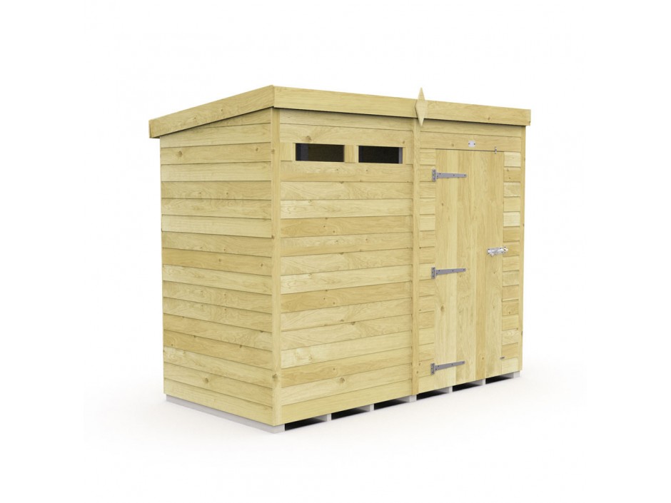 8ft x 4ft Pent Security Shed