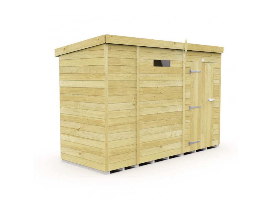 F&F 4ft x 9ft Pent Security Shed