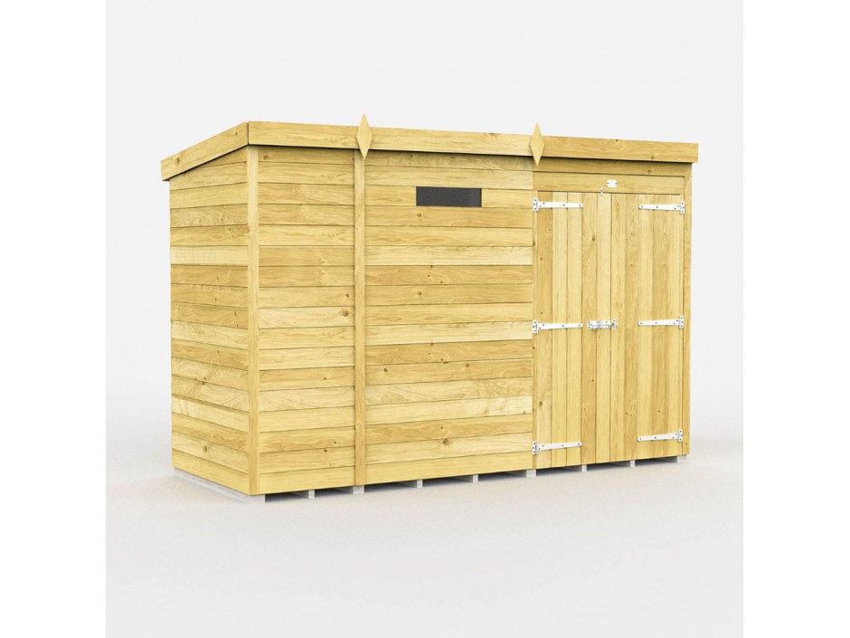 F&F 9ft x 4ft Pent Security Shed