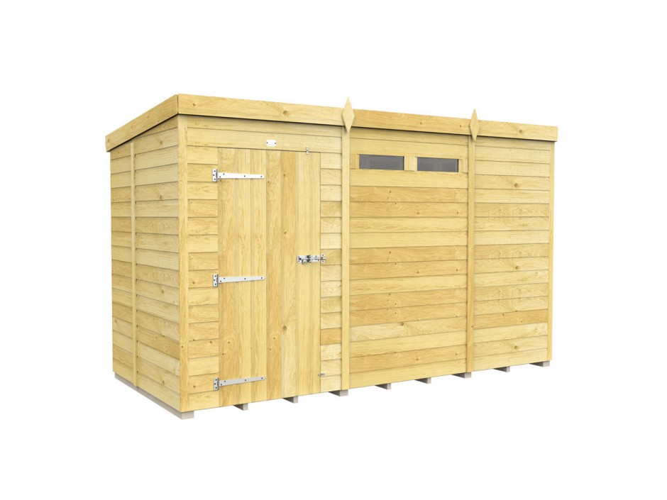 F&F 11ft x 5ft Pent Security Shed