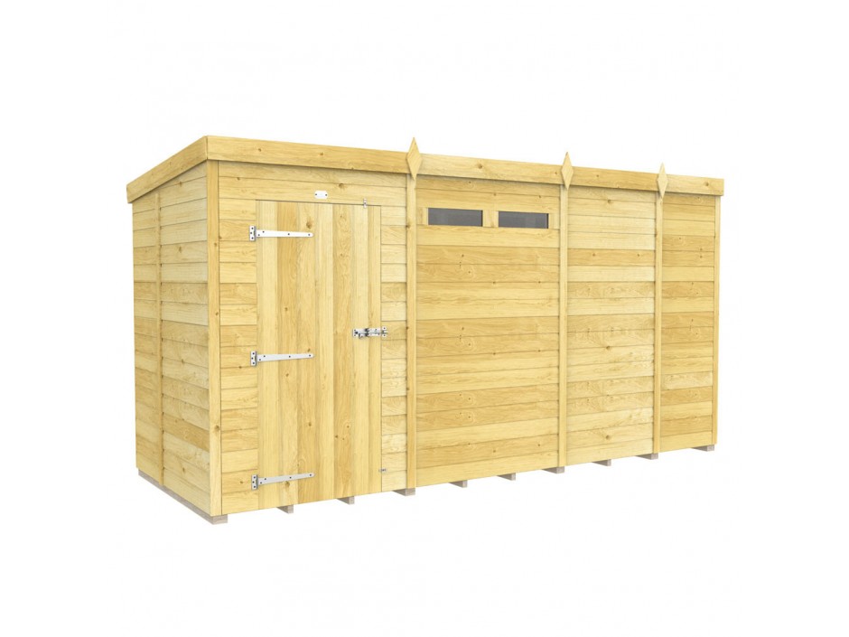 F&F 13ft x 5ft Pent Security Shed