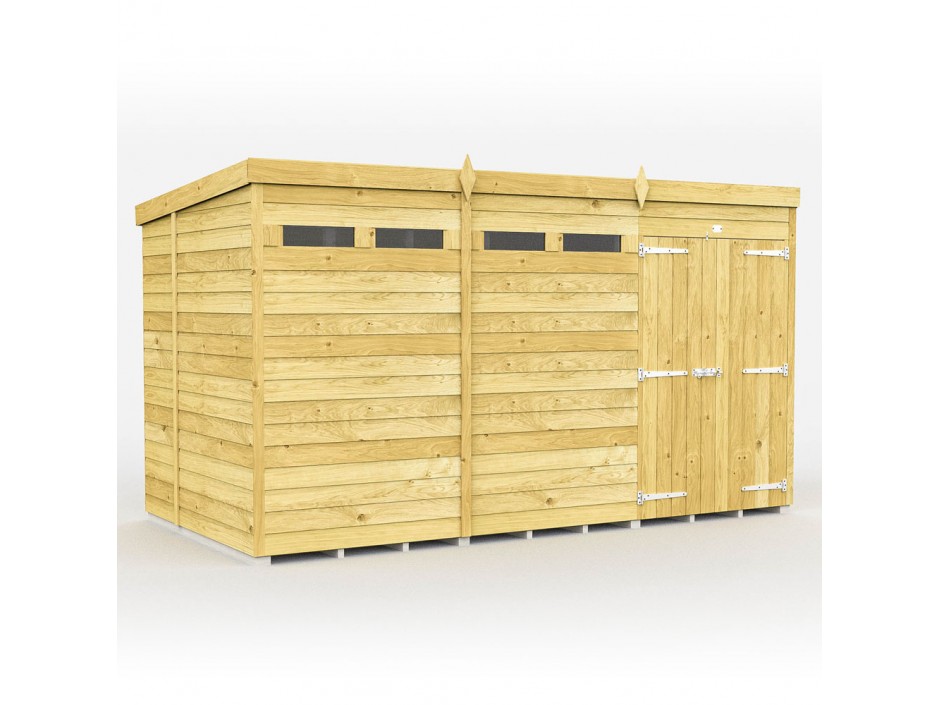 12ft x 6ft Pent Security Shed