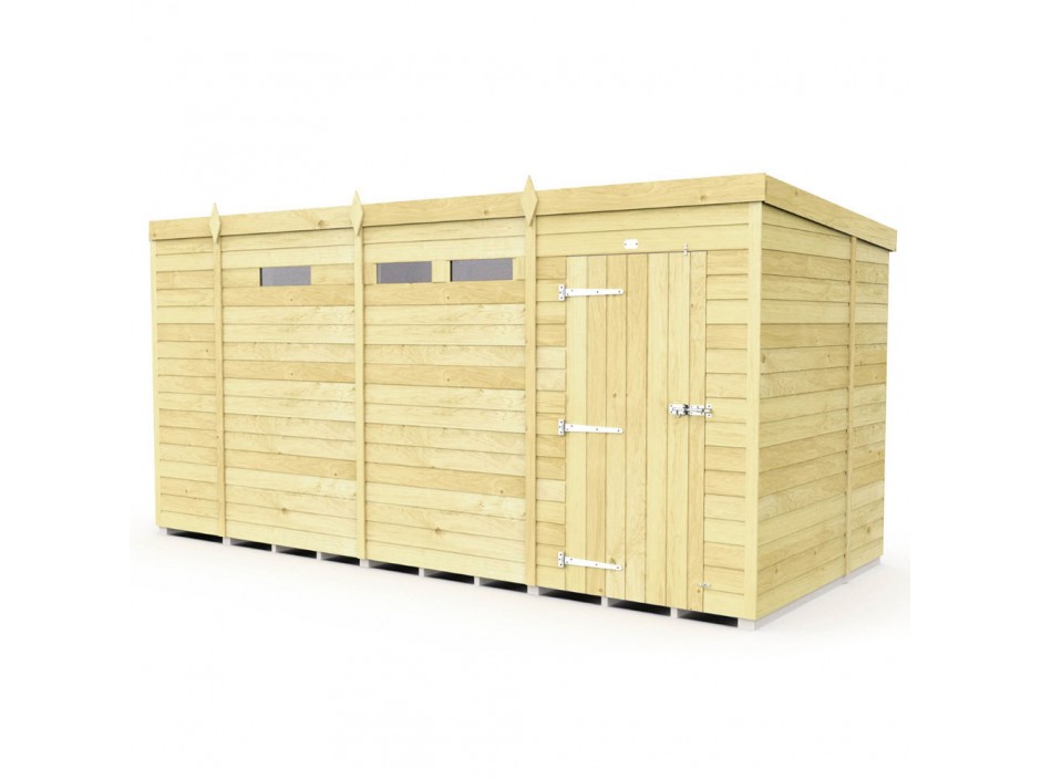 F&F 13ft x 6ft Pent Security Shed