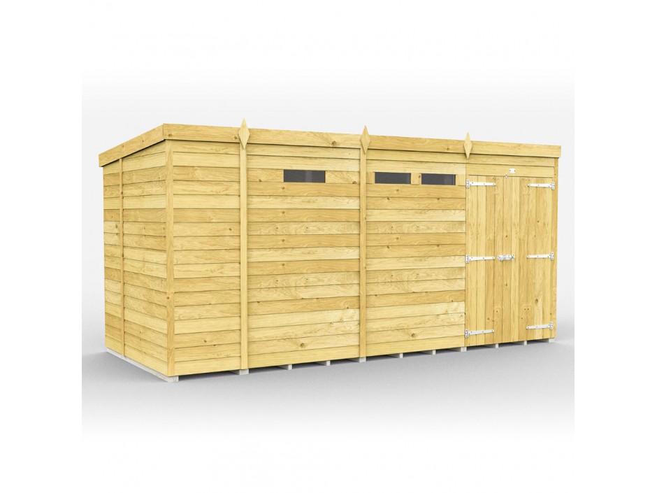 F&F 13ft x 6ft Pent Security Shed