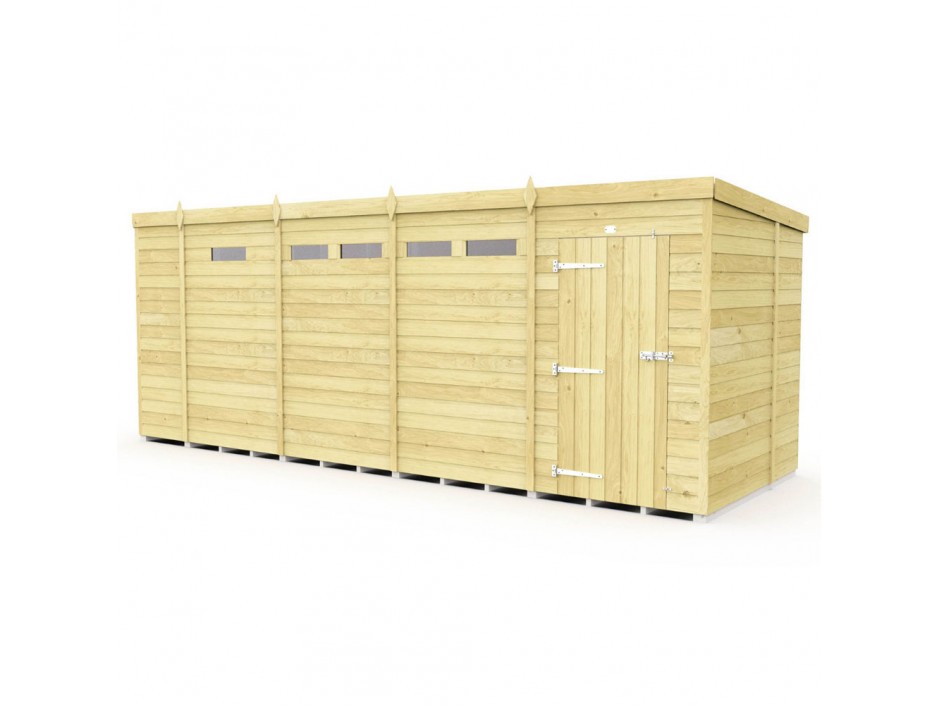 F&F 6ft x 17ft Pent Security Shed