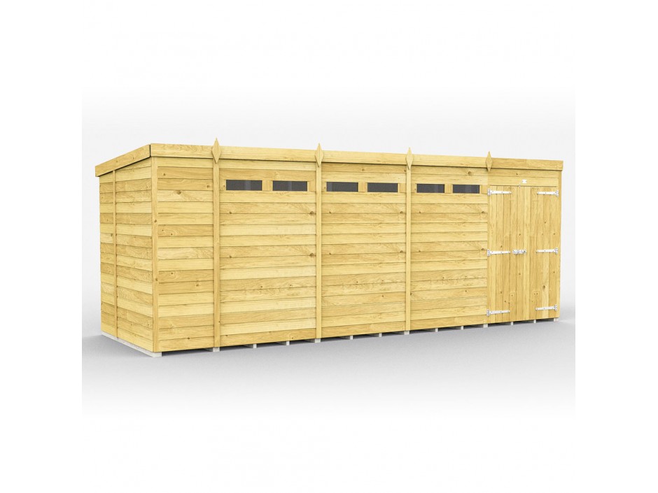F&F 6ft x 19ft Pent Security Shed