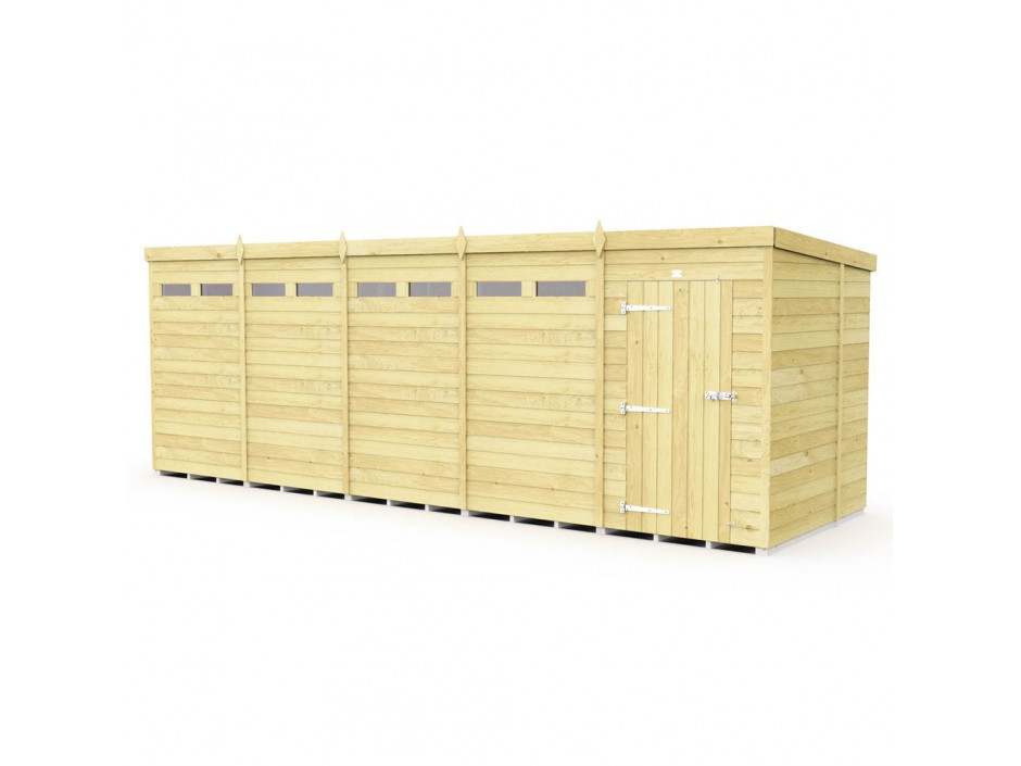 F&F 6ft x 20ft Pent Security Shed