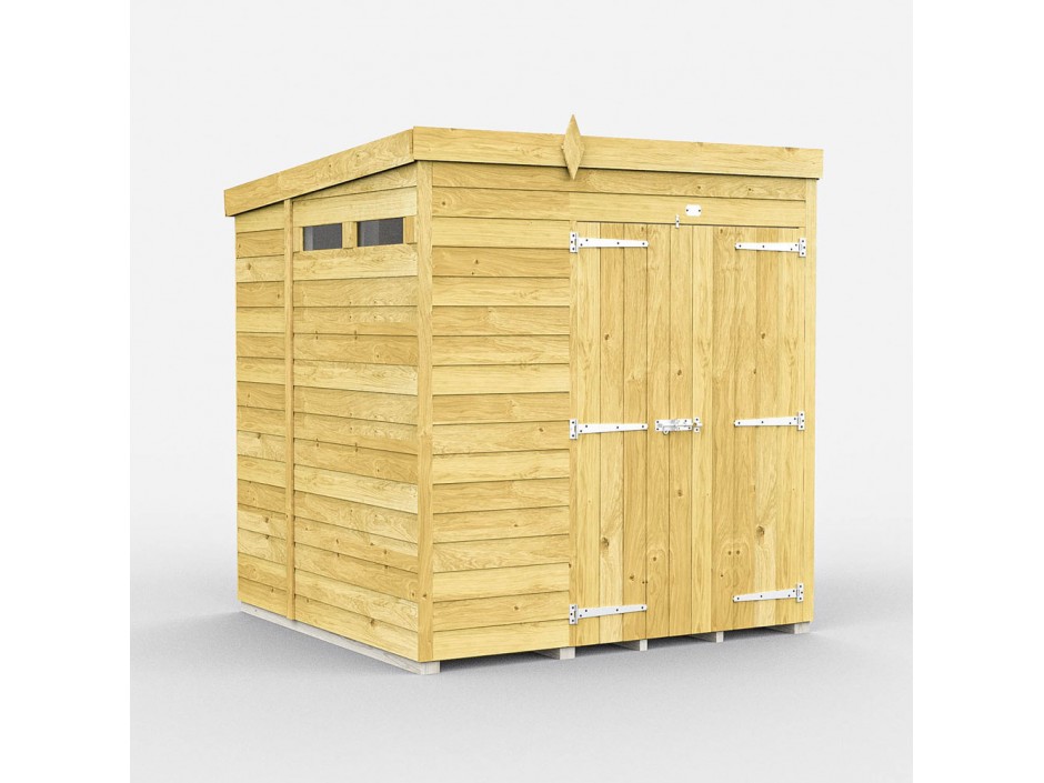F&F 6ft x 7ft Pent Security Shed