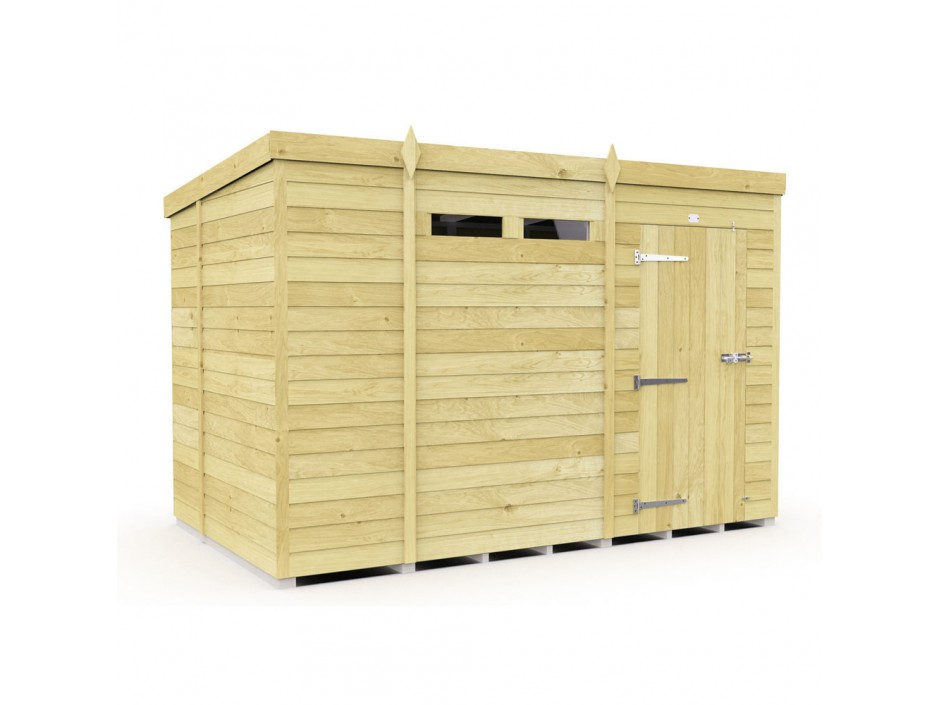 F&F 10ft x 7ft Pent Security Shed