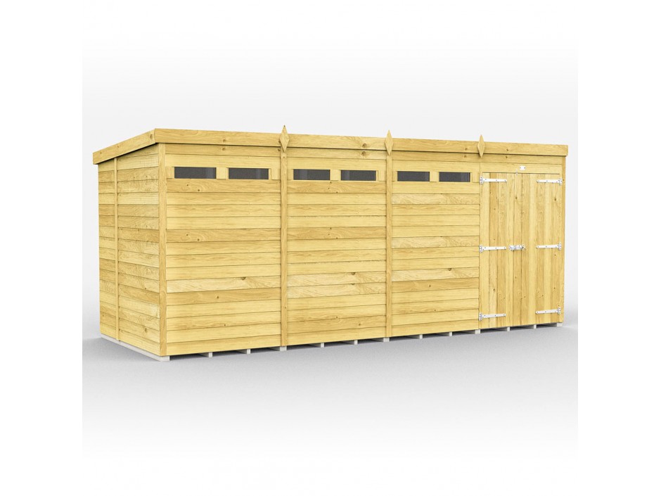 F&F 16ft x 7ft Pent Security Shed