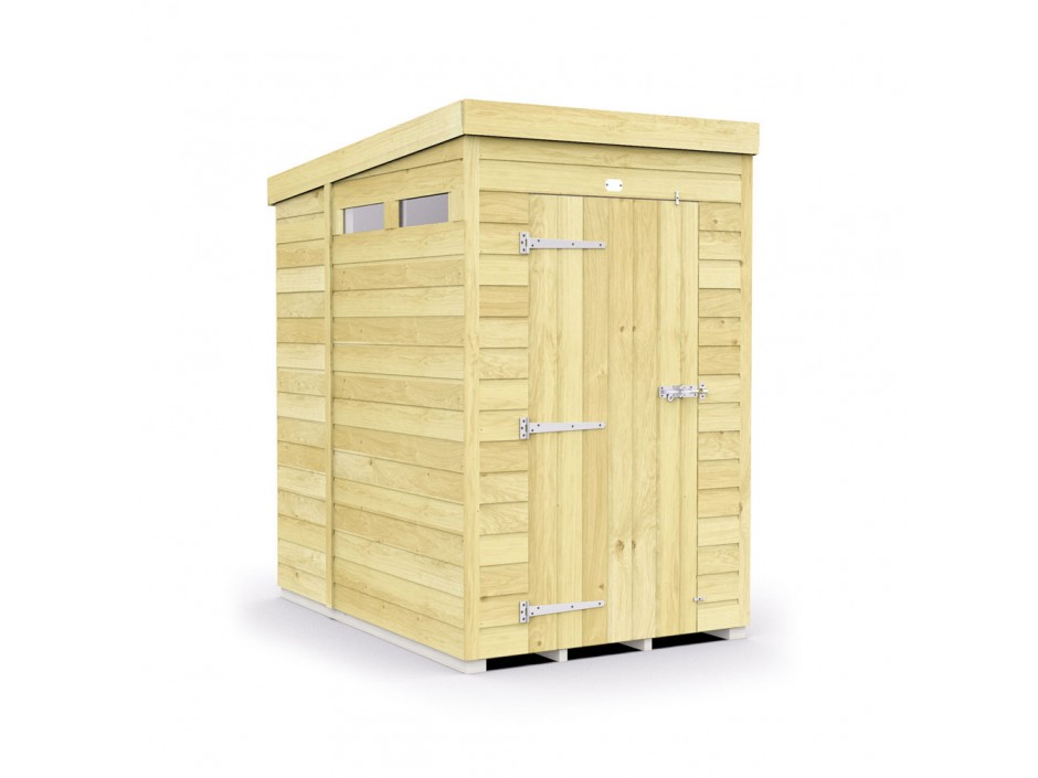 F&F 4ft x 7ft Pent Security Shed