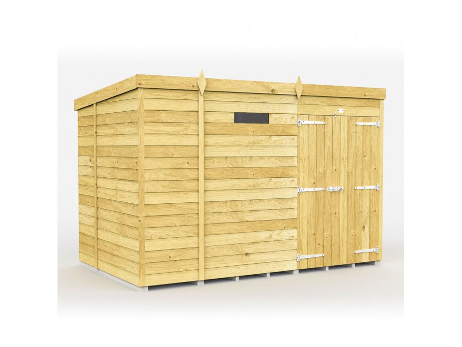 F&F 9ft x 7ft Pent Security Shed