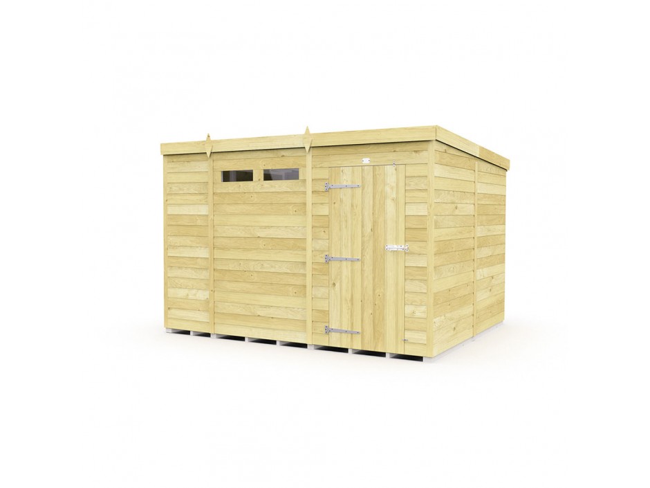 F&F 10ft x 8ft Pent Security Shed