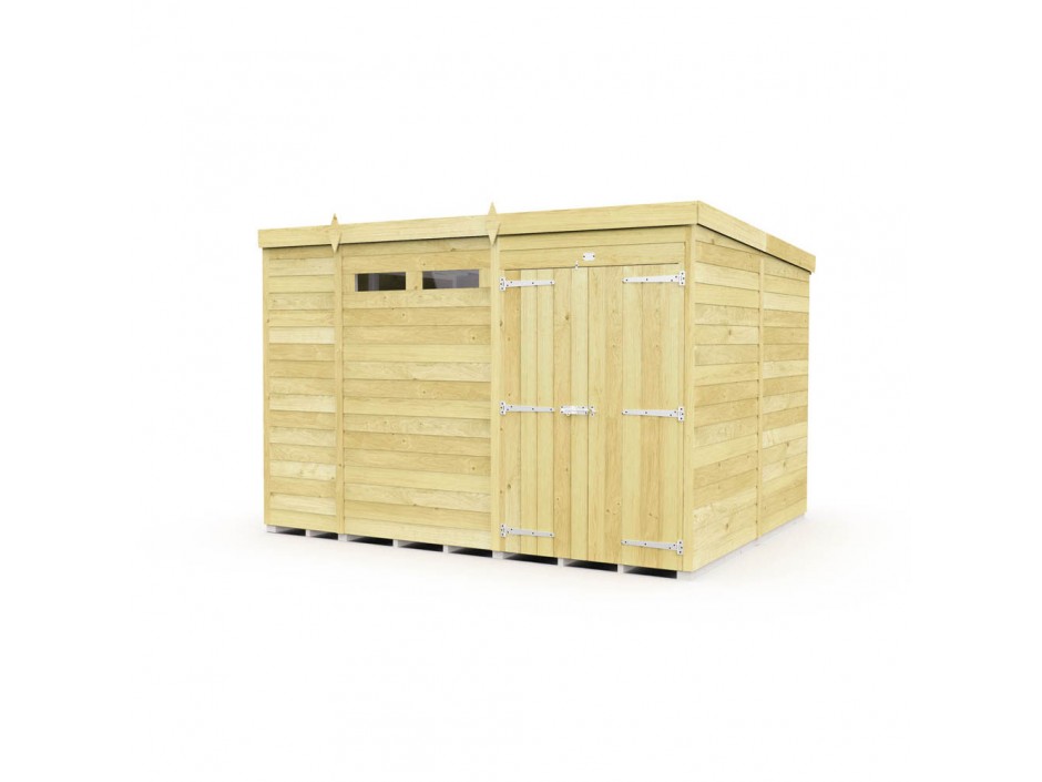 F&F 10ft x 8ft Pent Security Shed