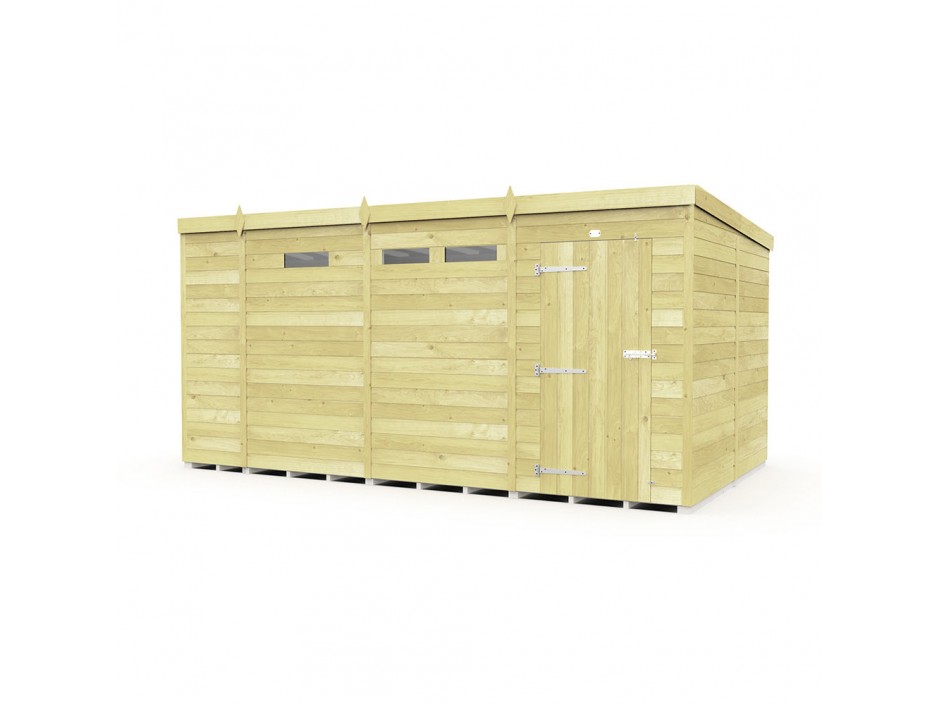 F&F 13ft x 8ft Pent Security Shed