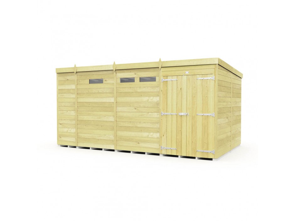 F&F 13ft x 8ft Pent Security Shed