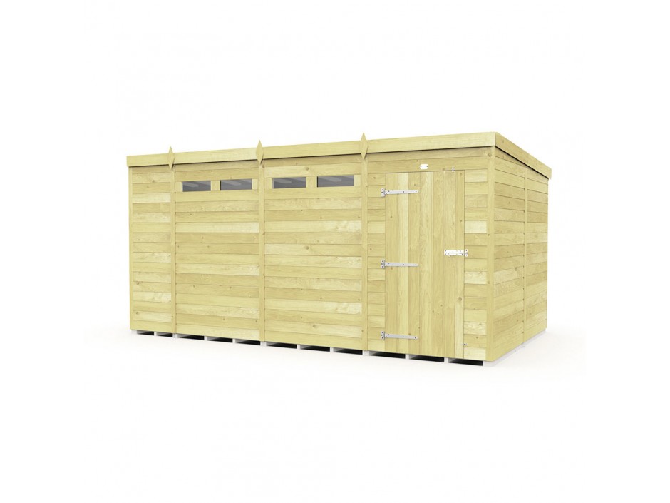 F&F 14ft x 8ft Pent Security Shed