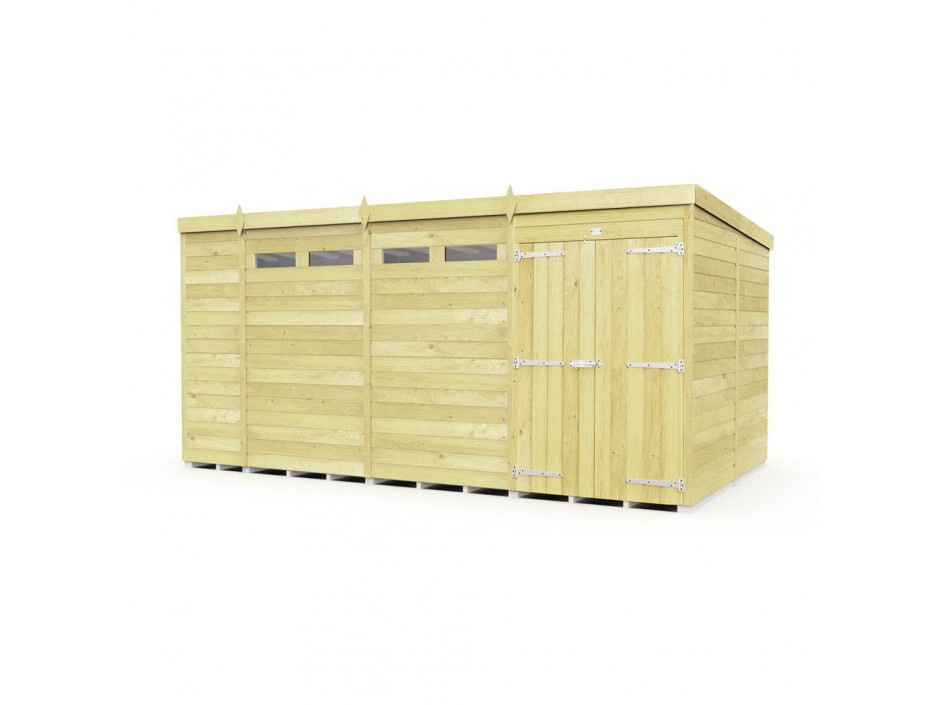 F&F 14ft x 8ft Pent Security Shed