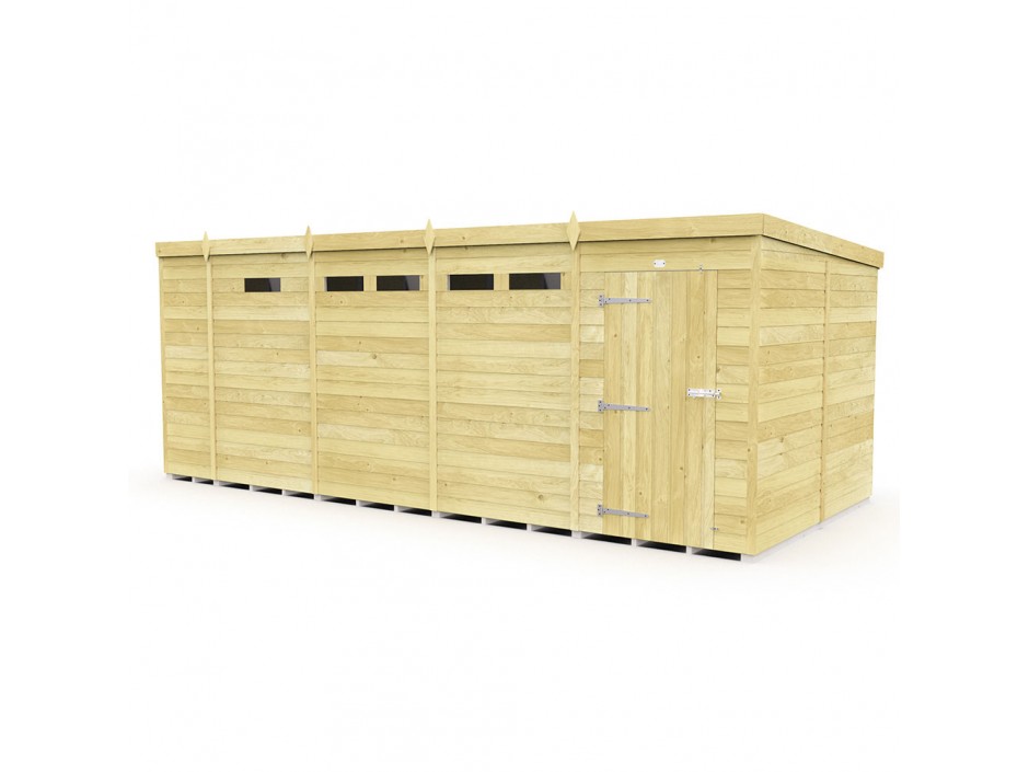 F&F 17ft x 8ft Pent Security Shed