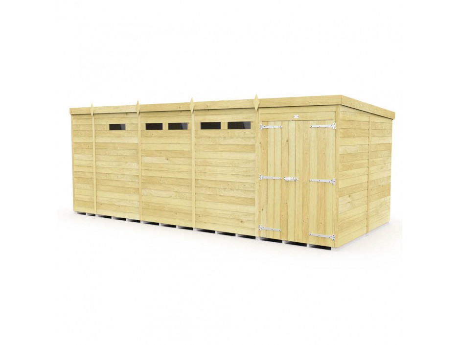 F&F 17ft x 8ft Pent Security Shed