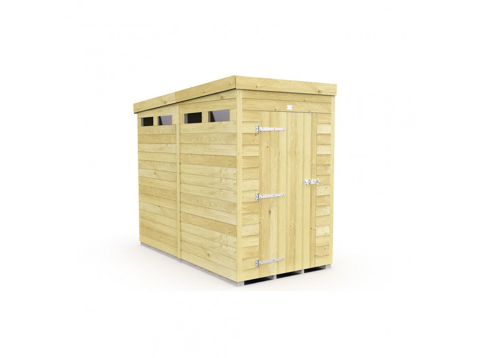 F&F 4ft x 8ft Pent Security Shed