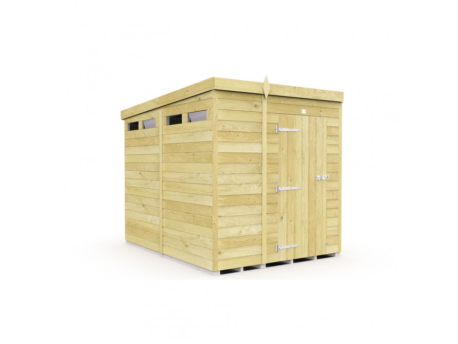 F&F 5ft x 8ft Pent Security Shed