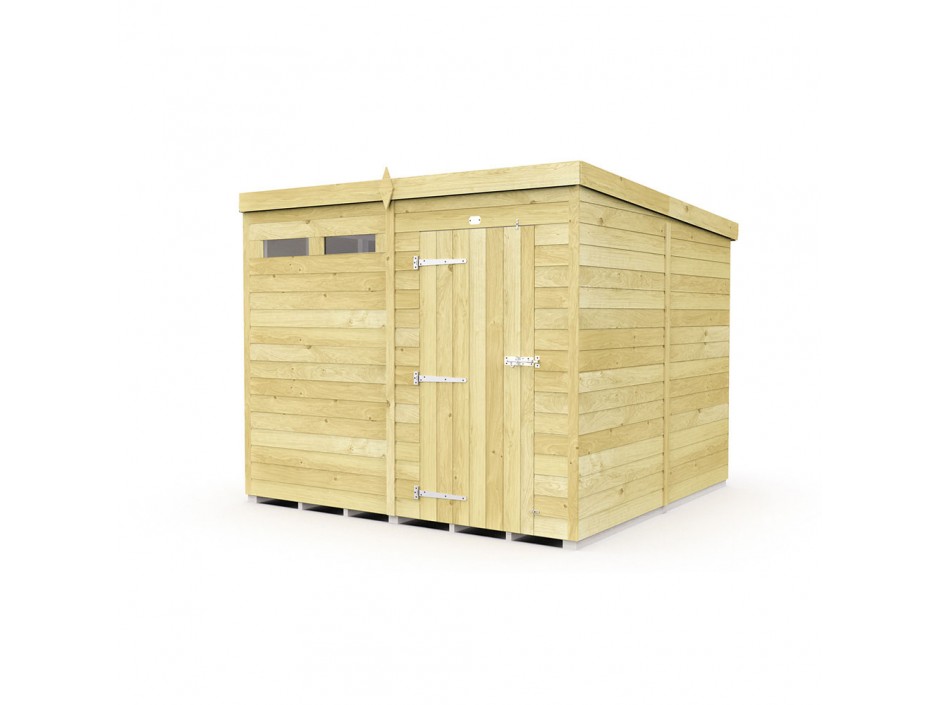 F&F 8ft x 8ft Pent Security Shed