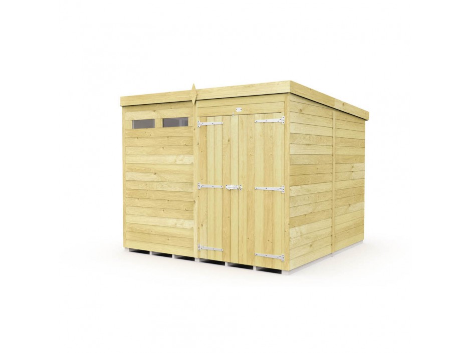 F&F 8ft x 8ft Pent Security Shed