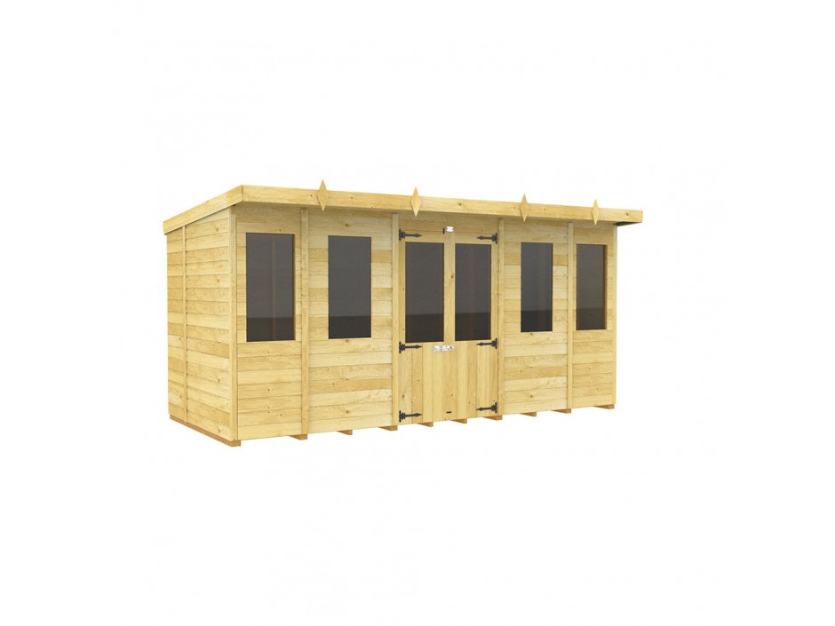 F&F 14ft x 5ft Pent Summer House