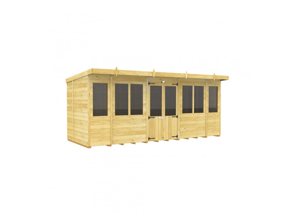 F&F 16ft x 5ft Pent Summer House